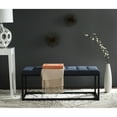 thumbnail image 1 of SAFAVIEH Reynolds Bench Navy / Black, 1 of 7