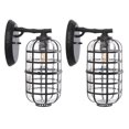 thumbnail image 1 of SAFAVIEH Rigel Modern LED Black Outdoor Wall Sconce (Set of 2), 1 of 8