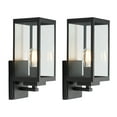 thumbnail image 1 of SAFAVIEH Rinnah 2-Light A19 Bronze Steel Wall Sconce with Black Shade, Set of 2, 1 of 8