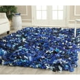 thumbnail image 1 of SAFAVIEH Rio Cassandra Confetti Polyester Shag Area Rug, Blue/Multi, 5' x 8', 1 of 7