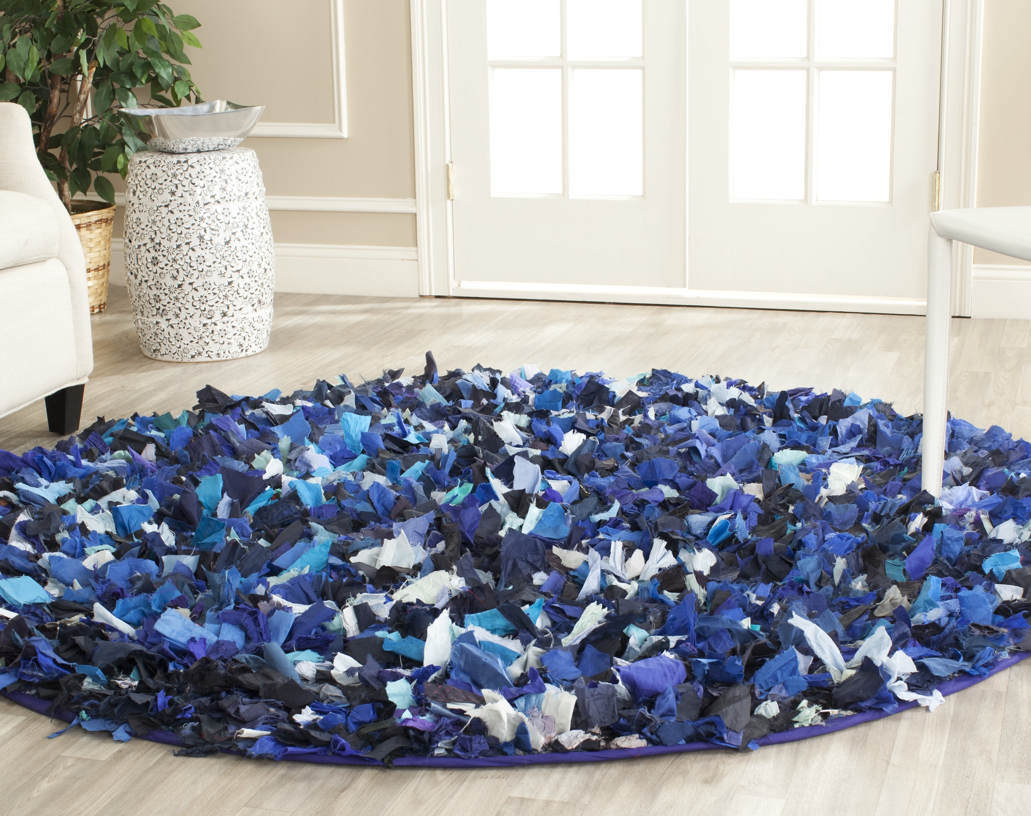 Confetti Colored Shag Rug SAFAVIEH Rio Cassandra Confetti Polyester Shag Area Rug, Blue/Multi, 6 ...