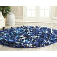 thumbnail image 1 of SAFAVIEH Rio Cassandra Confetti Polyester Shag Area Rug, Blue/Multi, 6' x 6' Round, 1 of 7
