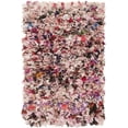 thumbnail image 1 of SAFAVIEH Rio Cassandra Confetti Polyester Shag Area Rug, Blush, 6' x 6' Square, 1 of 5