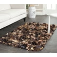 thumbnail image 1 of SAFAVIEH Rio Cassandra Confetti Polyester Shag Area Rug, Brown/Multi, 3' x 5', 1 of 7