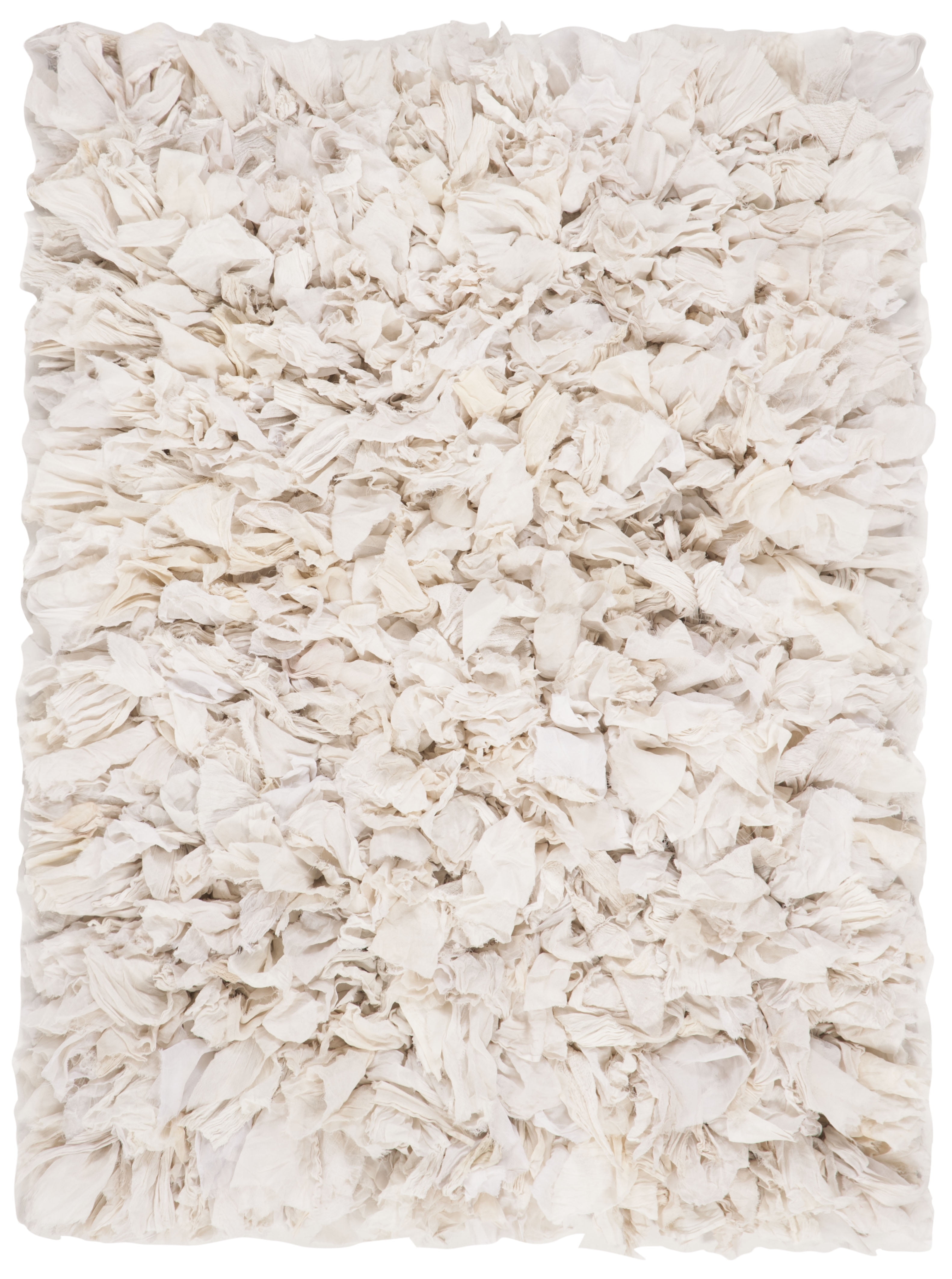 Confetti Colored Shag Rug SAFAVIEH Rio Cassandra Confetti Polyester Shag Area Rug, Cream, 2'6