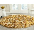 thumbnail image 1 of SAFAVIEH Rio Cassandra Confetti Polyester Shag Area Rug, Gold/Multi, 6' x 6' Round, 1 of 7