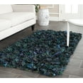 thumbnail image 1 of SAFAVIEH Rio Cassandra Confetti Polyester Shag Area Rug, Green/Multi, 4' x 6', 1 of 7