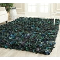 thumbnail image 1 of SAFAVIEH Rio Cassandra Confetti Polyester Shag Area Rug, Green/Multi, 5' x 8', 1 of 7