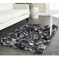 thumbnail image 1 of SAFAVIEH Rio Cassandra Confetti Polyester Shag Area Rug, Grey/Multi, 4' x 6', 1 of 7