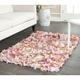 thumbnail image 1 of SAFAVIEH Rio Cassandra Confetti Polyester Shag Area Rug, Ivory/Pink, 2'6" x 4', 1 of 7