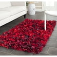 thumbnail image 1 of SAFAVIEH Rio Cassandra Confetti Polyester Shag Area Rug, Red/Multi, 4' x 6', 1 of 7