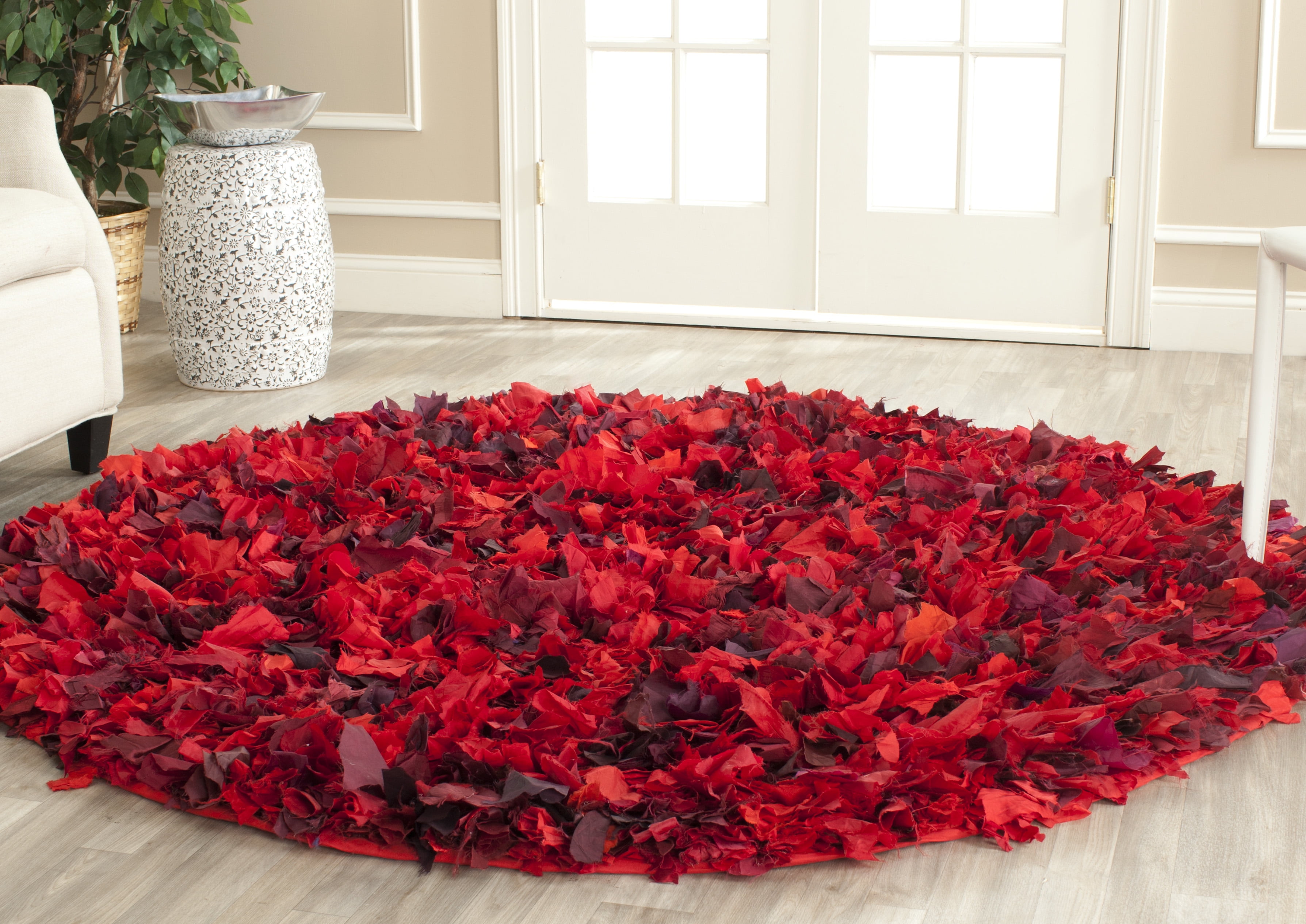 Confetti Colored Shag Rug SAFAVIEH Rio Cassandra Confetti Polyester Shag Area Rug, Red/Multi, 6 ...