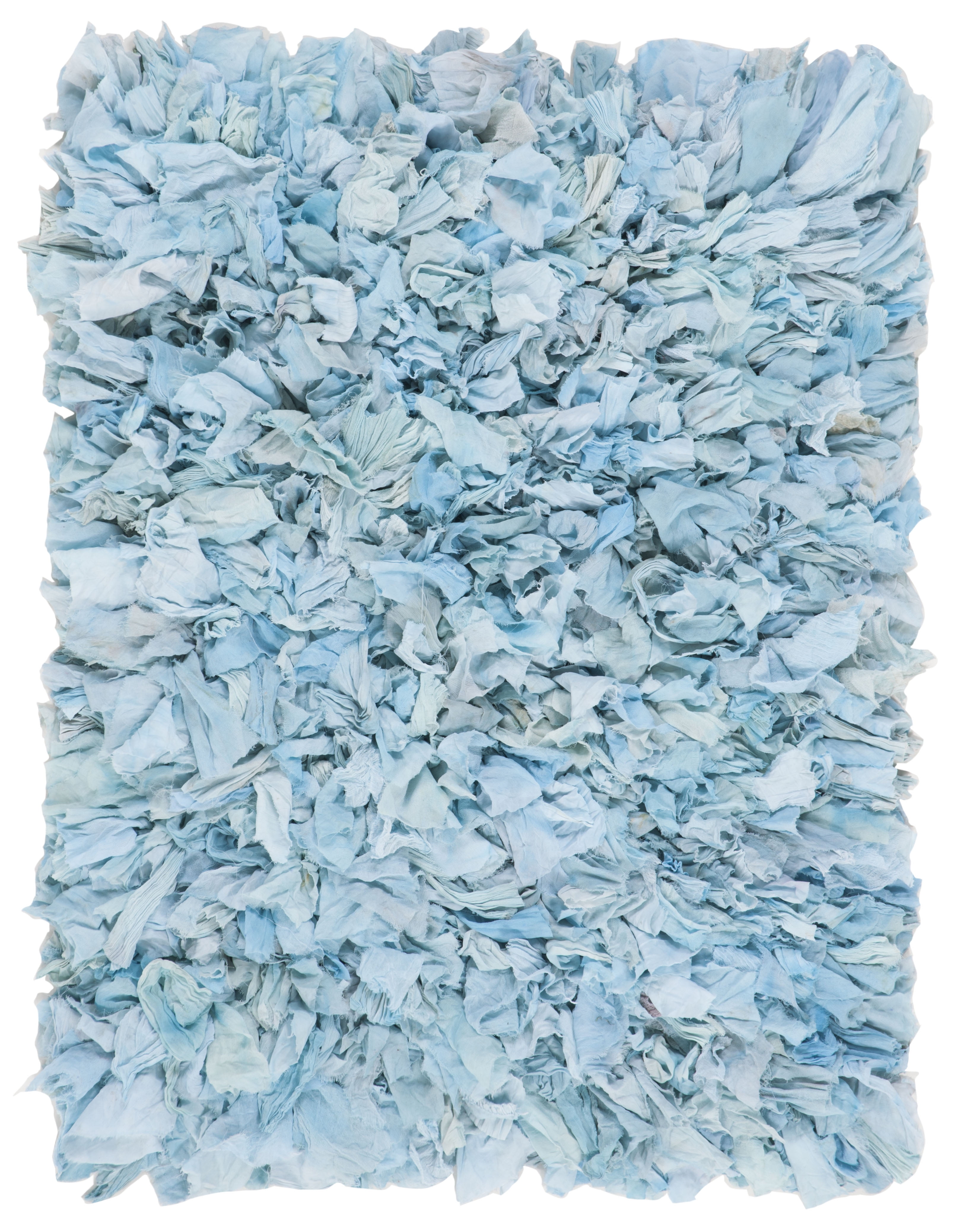 Confetti Colored Shag Rug SAFAVIEH Rio Cassandra Confetti Polyester Shag Area Rug, Sky, 2'6