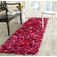 thumbnail image 1 of SAFAVIEH Rio Cassandra Confetti Polyester Shag Runner Rug, Fuchsia/Multi, 2'3" x 11', 1 of 7