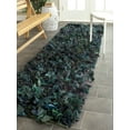 thumbnail image 1 of SAFAVIEH Rio Cassandra Confetti Polyester Shag Runner Rug, Green/Multi, 2'3" x 9', 1 of 7