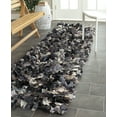 thumbnail image 1 of SAFAVIEH Rio Cassandra Confetti Polyester Shag Runner Rug, Grey/Multi, 2'3" x 11', 1 of 7