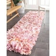 thumbnail image 1 of SAFAVIEH Rio Cassandra Confetti Polyester Shag Runner Rug, Ivory/Pink, 2'3" x 9', 1 of 3