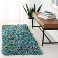 thumbnail image 1 of SAFAVIEH Rio Cassandra Confetti Polyester Shag Runner Rug, Light Blue/Multi, 2'3" x 6', 1 of 8