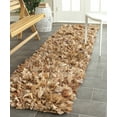 thumbnail image 1 of SAFAVIEH Rio Cassandra Confetti Polyester Shag Runner Rug, Natural/Multi, 2'3" x 11', 1 of 7