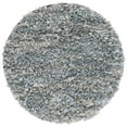 thumbnail image 1 of SAFAVIEH Rio Dallas Geometric Polyester Shag Area Rug, Light Grey, 6' x 6' Round, 1 of 10