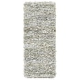 thumbnail image 1 of SAFAVIEH Rio Dallas Geometric Polyester Shag Runner Rug, Light Green, 2'3" x 6', 1 of 6