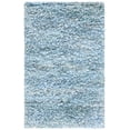 thumbnail image 1 of SAFAVIEH Rio Dallas Geometric Polyester Shag Area Rug, Sky, 8' x 10', 1 of 11