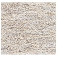 thumbnail image 1 of SAFAVIEH Rio Dallas Geometric Polyester Shag Area Rug, Creme, 6' x 6' Square, 1 of 11