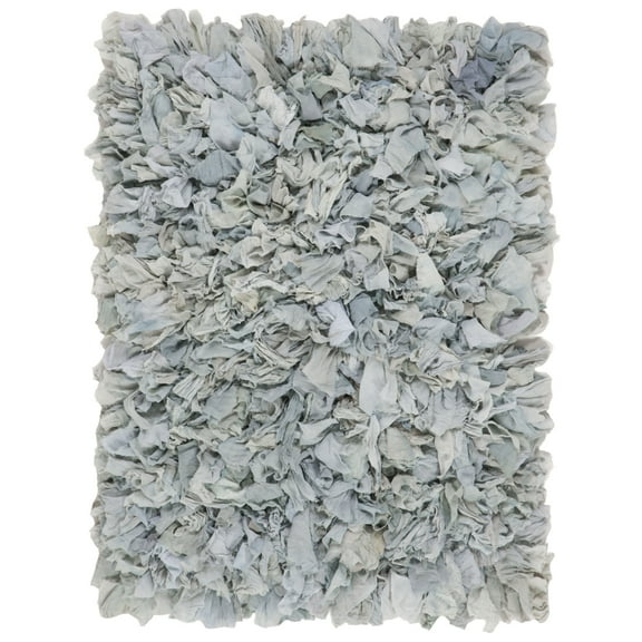 SAFAVIEH Rio Shag SG951L Handmade Light Blue Rug