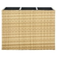 thumbnail image 1 of SAFAVIEH Rita Solid Glam Wicker Patio 3-Pot Flower Rack, Natural, 1 of 12