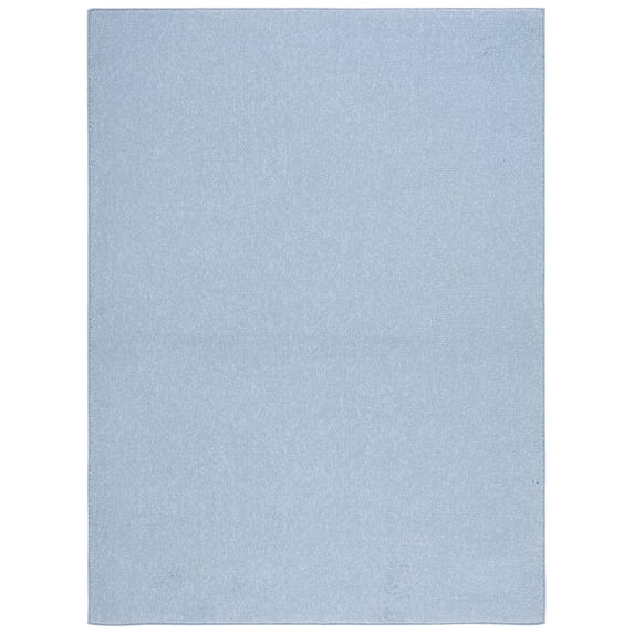 SAFAVIEH River Randa Solid Polyester Area Rug, Blue, 9' x 12'