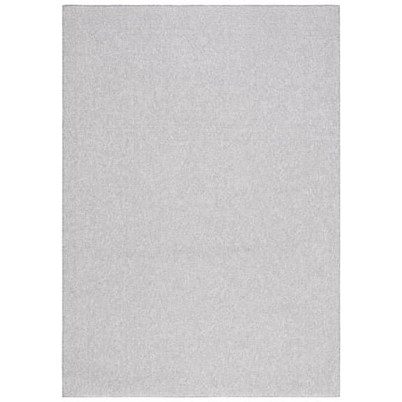 SAFAVIEH River Randa Solid Polyester Area Rug, Grey, 9' x 12'