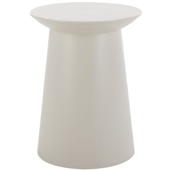 SAFAVIEH Rivia Modern Style Warm Grey Round End Table (15.8 in. W x 15.8 in. D x 19.5 in. H)