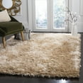 thumbnail image 1 of SAFAVIEH Riviera Comgan Solid Plush Polyester Shag Area Rug, Beige, 8' x 10', 1 of 7