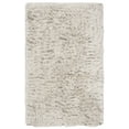 thumbnail image 1 of SAFAVIEH Riviera Comgan Solid Plush Polyester Shag Area Rug, Light Grey, 3' x 5', 1 of 4