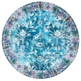 thumbnail image 1 of SAFAVIEH Riviera Dzvezda Abstract Polyester Machine Washable Area Rug, Navy/Light Blue, 6'7" x 6'7" Round, 1 of 8
