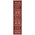 thumbnail image 1 of SAFAVIEH Riviera Ellie Medallion Polyester Machine Washable Runner Rug, Red/Blue, 2'2" x 9', 1 of 8