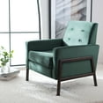 thumbnail image 1 of SAFAVIEH Roald Solid Glam Sofa Accent Chair, Malachite Green, 1 of 7