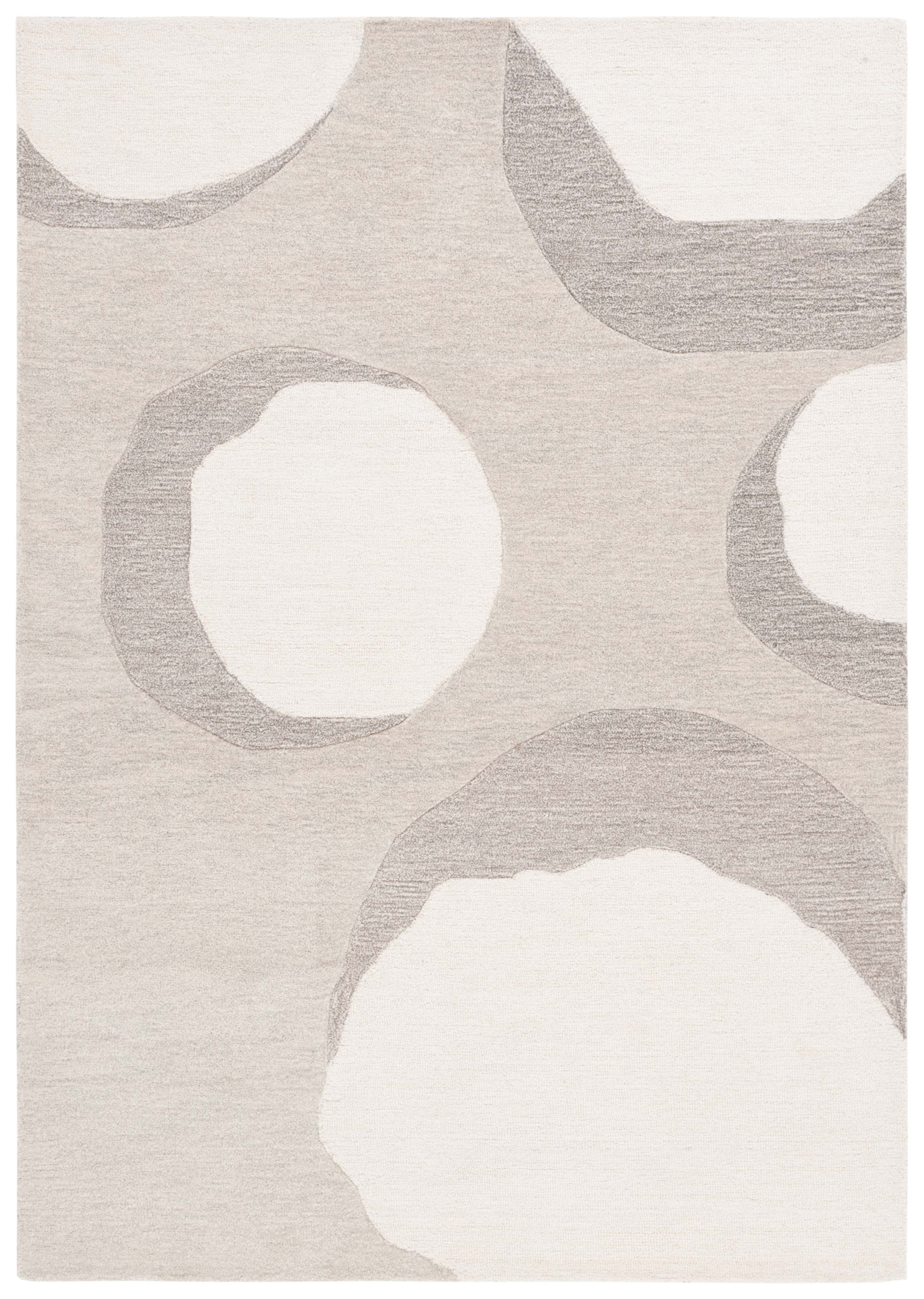 SAFAVIEH Rodeo Augustine Abstract Area Rug, Ivory/Gray, 6' x 9'