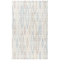 SAFAVIEH Rodeo Drive Bryanne Geometric Area Rug, Ivory/Blue, 8' x 10'
