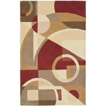 SAFAVIEH Rodeo Drive Clarissa Abstract Wool Area Rug, Beige/Multi, 5' x 8'