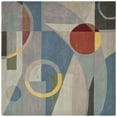 thumbnail image 1 of SAFAVIEH Rodeo Drive Clarissa Abstract Geometric Wool Area Rug, Blue/Multi, 8' x 8' Square, 1 of 5