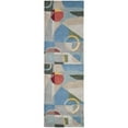 thumbnail image 1 of SAFAVIEH Rodeo Drive Clarissa Abstract Geometric Wool Runner Rug, Blue/Multi, 2'6" x 8', 1 of 5