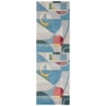 thumbnail image 1 of SAFAVIEH Rodeo Drive Clarissa Abstract Wool Runner Rug, Blue/Multi, 2'3" x 18', 1 of 7