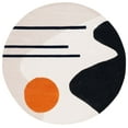 thumbnail image 1 of SAFAVIEH Rodeo Drive Corine Abstract Area Rug, Beige/Black, 6' x 6' Round, 1 of 8