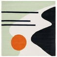 thumbnail image 1 of SAFAVIEH Rodeo Drive Corine Abstract Area Rug, Green/Black, 6' x 6' Square, 1 of 8
