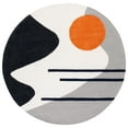 thumbnail image 1 of SAFAVIEH Rodeo Drive Corine Abstract Area Rug, Grey/Black, 6' x 6' Round, 1 of 8