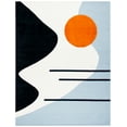 thumbnail image 1 of SAFAVIEH Rodeo Drive Corine Abstract Area Rug, Ivory/Blue, 8' x 10', 1 of 11