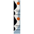 thumbnail image 1 of SAFAVIEH Rodeo Drive Corine Abstract Runner Rug, Ivory/Blue, 2'3" x 12', 1 of 11