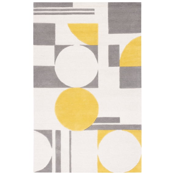 SAFAVIEH Rodeo Drive Darien Abstract Area Rug, Gray/Gold, 2' x 3'