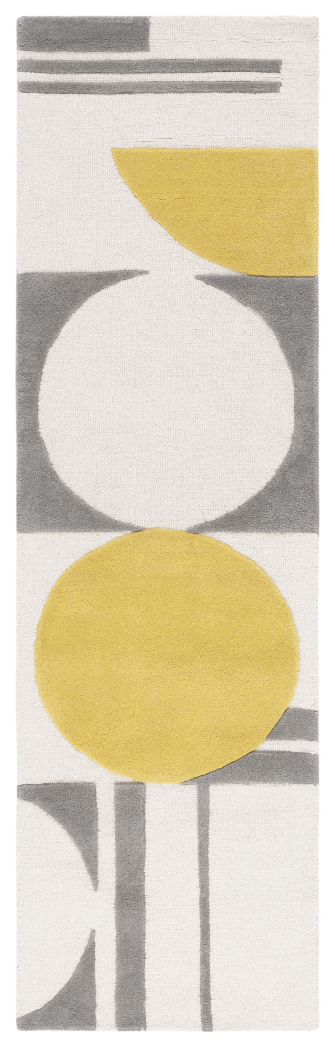 SAFAVIEH Rodeo Drive Darien Abstract Runner Rug, Gray/Gold, 2'3" x 8 ...